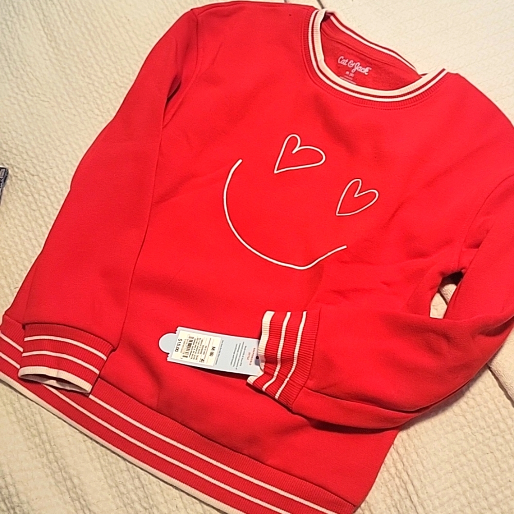 Girls Red Cat&Jack sweatshirt
